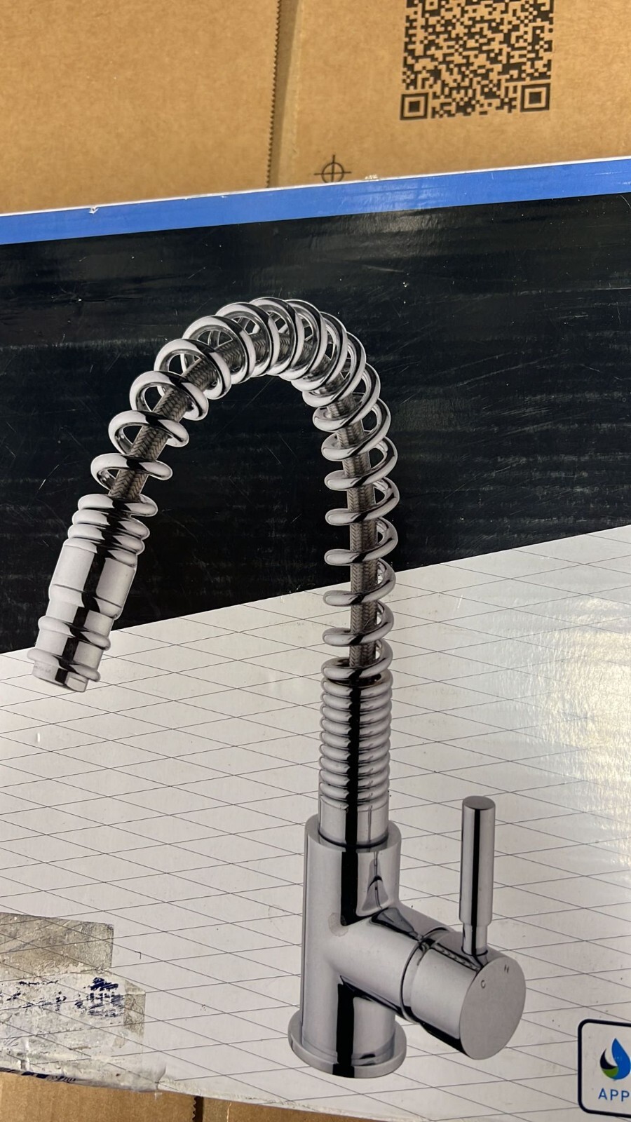 Wickes Spiralle Pull Out Monobloc Kitchen Sink Mixer Tap garden Chrome