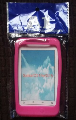 HTC Salsa G15 C510e G25 Mobile Phone Cover wrap silicone skin Hot Pink - Afbeelding 1 van 2