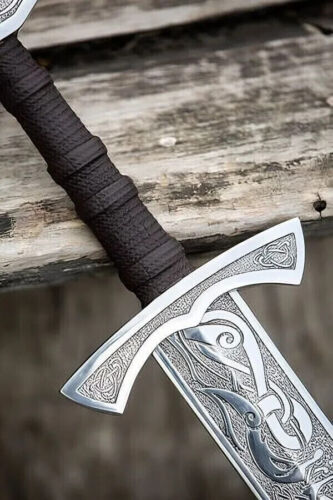 Hand Forged High Carbon Steel Viking Sword Sharp / Battle Ready Medieval Sword