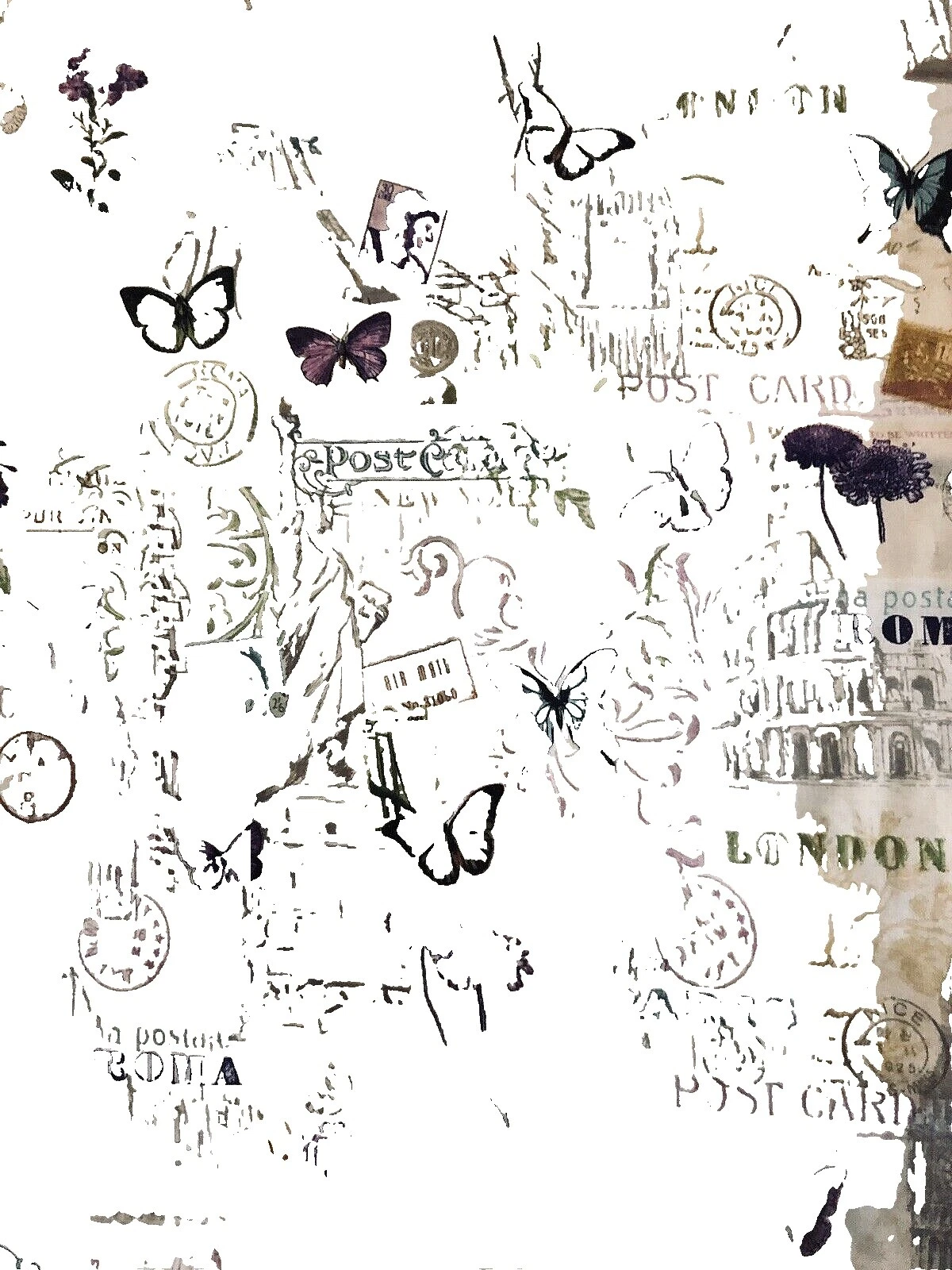 Géneros artesanales Floral de sellos