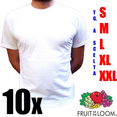 magliette bianche fruit of the loom