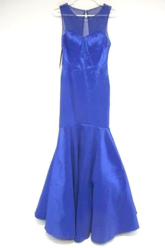 Deb Floor Length Semi-formal vestido de Top de malla azul real para mujer  Talla 3/4 | eBay