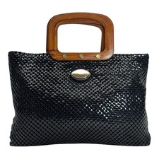 Vintage 50s 60s Metal Mesh Tote Bag Satchel Handbag Retro Clutch Acrylic Handles
