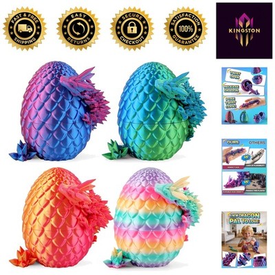 Stunning 3D Printed Dragon Egg Collection for Imaginative Play & Fantasy Decor
