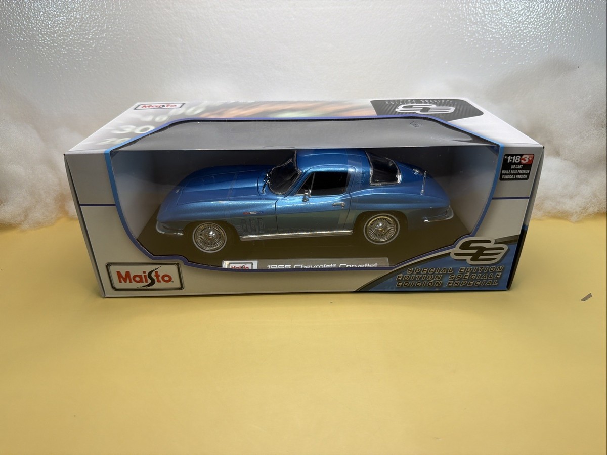 Maisto Special Edition 1:18 Diecast 1965 Chevrolet Corvette Blue