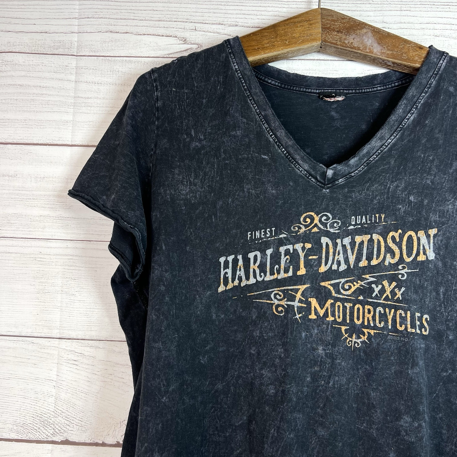 FILA Harley Davidson Maglietta Moto Donna Grigio Whiskey Row Prescott Arizona L