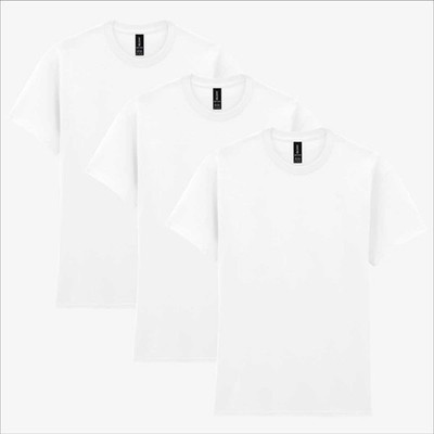Gildan Heavy Cotton T-Shirt 3er Pack | Herren Ultimate Essentials Plain Tee