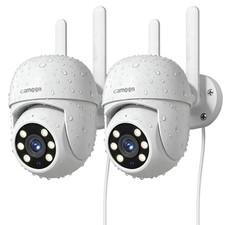 2Pack Outdoor WiFi Home Security Cameras|2.4/5GHz WiFi, Auto Tracking