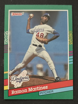 1991 Donruss Ramon Martinez Baseball Card #557 Dodgers Pitcher VG O/C