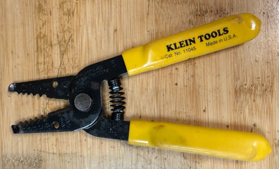 Klein Tools 11045 Soft Grip Wire Stripper - Yellow Handle-Made in USA