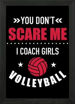 You Don't Scare Me I Coach Gerahmtes Wandbild Poster Leinwanddruck Bild