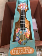 Authentic Sound Ukulele 6"x16" Kids Musical Instrument Toy Ages 6 NEW
