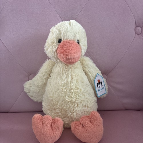 NWT Jellycat Medium Bashful Yellow Duckling ✨ Soft Baby Plush Toy Easter Gift