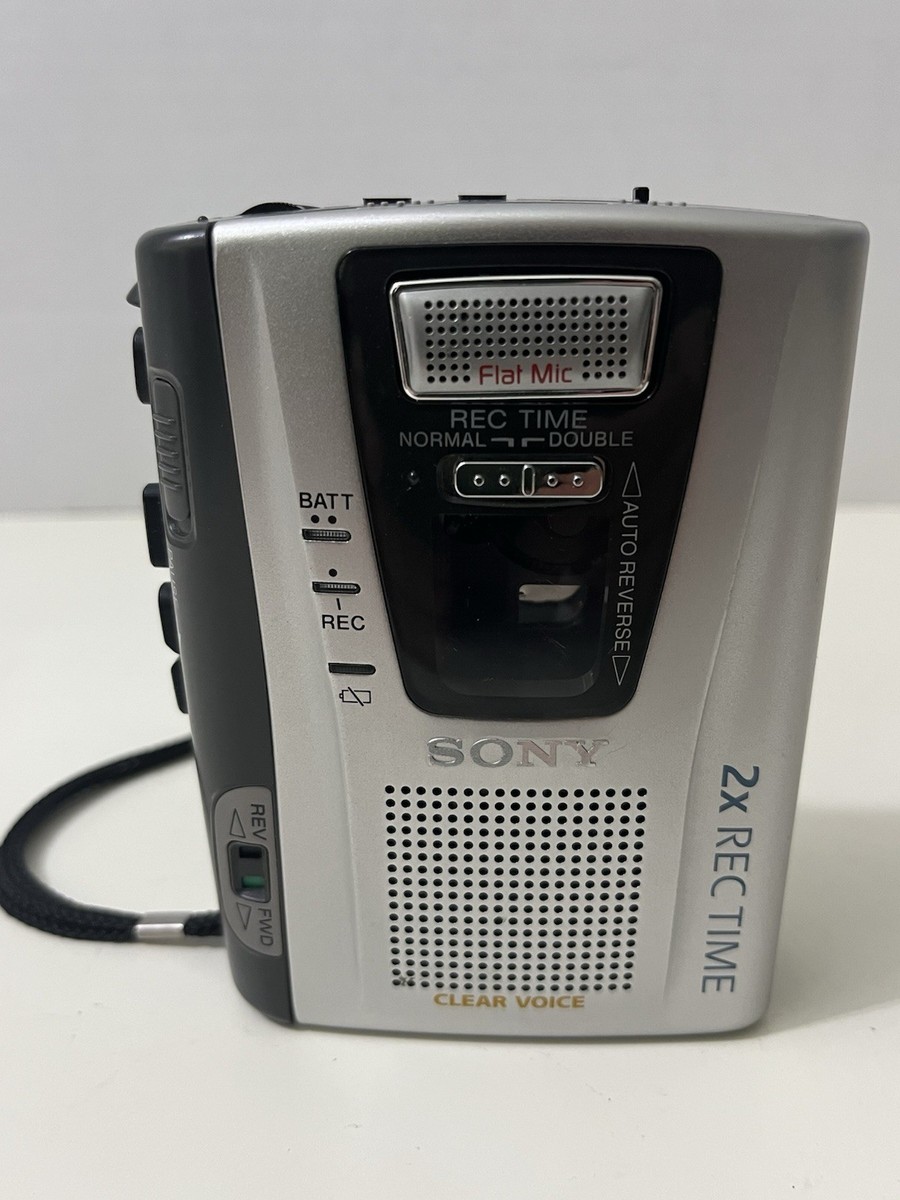 📼 Sony Walkman Vintage TCM-59V - Dictaphone/Lecteur Cassette Auto Reverse Avec HP - Pour Pièces