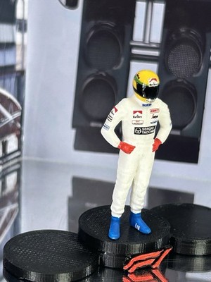 Ayrton Senna Toleman 1984 Debut F1 Scale 1/43 Figure + Podium | eBay
