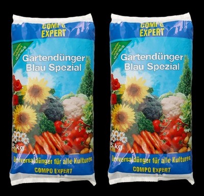 2 x Compo Expert Gartendünger Blau Spezial 5 kg Blaukorn Classic Blaudünger NPK