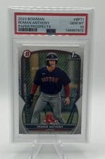 2023 Bowman Paper Prospects #BP71 Roman Anthony Paper Prospects PSA 10 1st