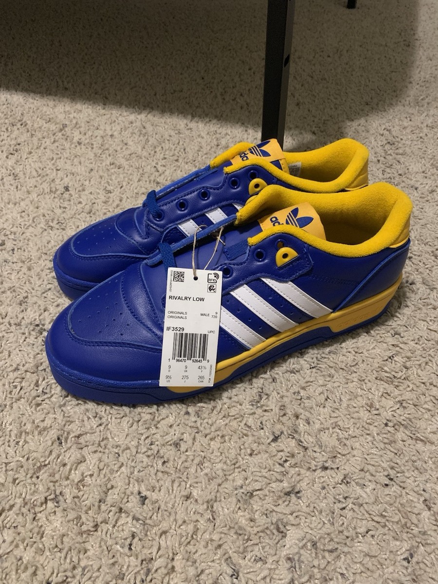 ★adidas★ Rivalry Low Yellow Size 9.5 - adidas Rivalry Low White Easy Yellow for sale