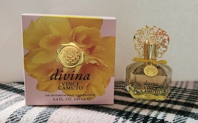 Divina By Vince Camuto FULL SIZE w BOX 3.4oz EDP Perfume (W Charm) Authentic