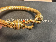 NewDavld Yurmann18KGold/Diamond/Cable HookBracelet