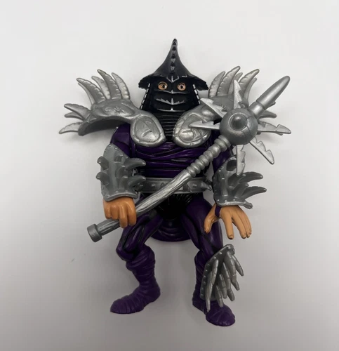 Vintage TMNT Ninja Turtles Figure Super Shredder 1992 Complete Armor w/ Weapon