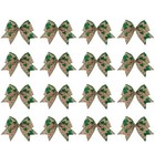 16-teiliges Weihnachtsfliege Set für Kranz und Schreibtisch Weihnachtsdekoratio