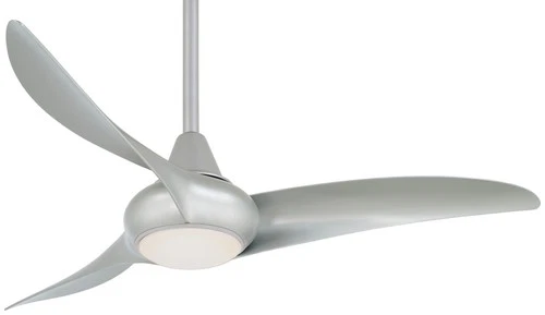 Minka Aire Light Wave 44 44" Ceiling Fan - Silver 3-Blade Remote Control - Picture 1 of 2