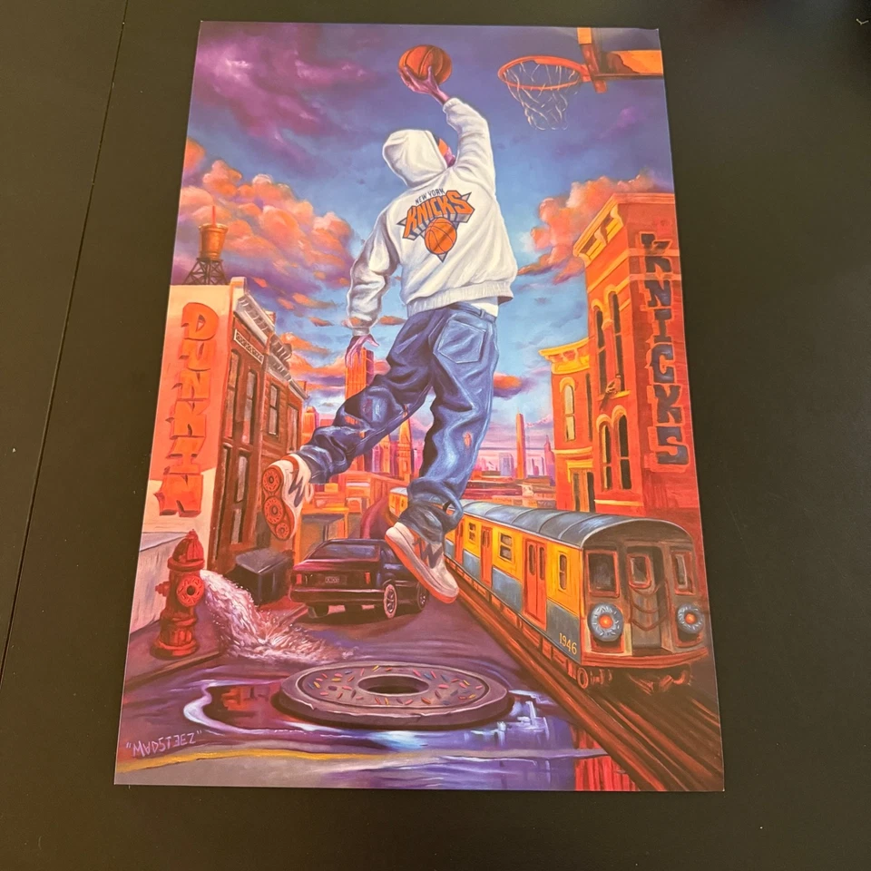 Limited Edition Dunkin’ X New York Knicks Poster Design By International Artists - Image 2 of 4