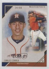 2017 Topps Gallery Masterpieces Blue 24/99 Carlos Correa #MP-3 v1x