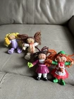 Lot: Cabbage Patch Doll with Red Hair + 4 Mini Dolls