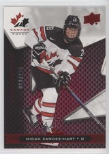 2018 Upper Deck Team Canada Juniors Exclusives 80/225 Micah Zandee-Hart #73 0a4