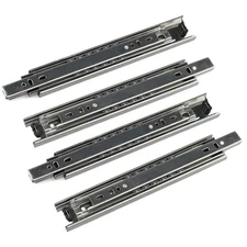 URBEST 2 Pairs 9" Full Extension Ball Bearing Telescopic Drawer Slides Slide ...