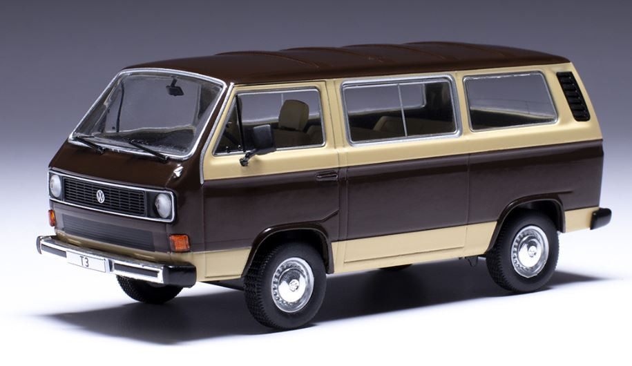 IXOMODELS – 1981 van brown and beige color – VW T3 Caravelle –