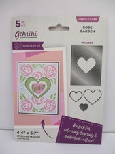 Gemini Crafter's Companion Papercraft Die - Create A Card - Rose Garden New