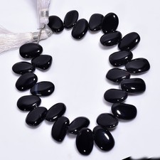 Black Onyx Smooth Beads Gemstone, Loose Gemstone Onyx Fancy Beads E 212
