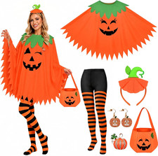 6 PCS Halloween Costume Set for Women Adult, Perfect for Halloween