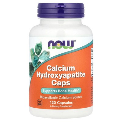 Now Foods Calcium Hydroxyapatite Caps 120 Capsules GMP Quality