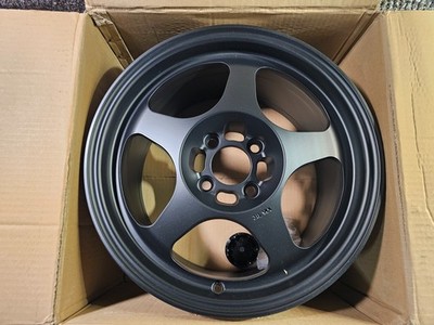 (QTY 1) ROTA Wheels SLIP STREAM SATIN BLACK WHEEL RIM 15X8 40mm 4X100