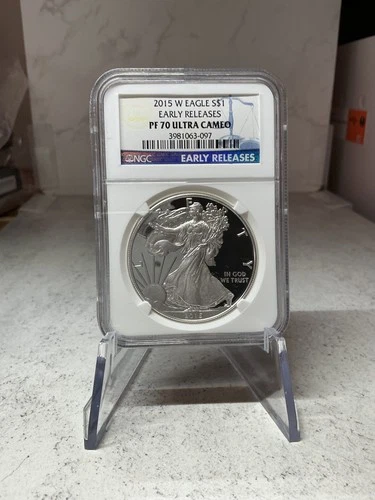 2015-W Proof American .999 Silver Eagle NGC PF70 Ultra Cameo Early Releases