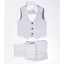 Boys  4-Piece Formal Suit Set   GRAY