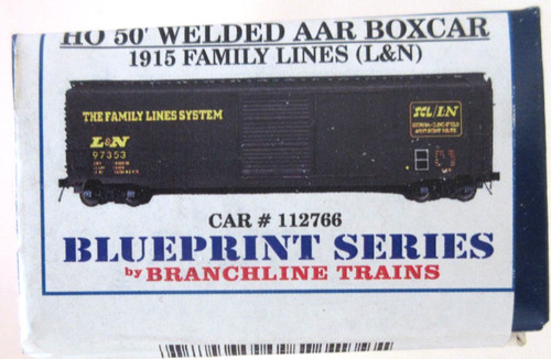 VAGÓN DE CARGA ESCALA HO BRANCHLINE BLUEPRINT 1915 LÍNEAS FAMILIARES 50' # 112766 | Zustand: New