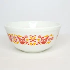 Vintage Pyrex Friendship Glass 2 1/2 Qt Mixing Bowl Birds Floral