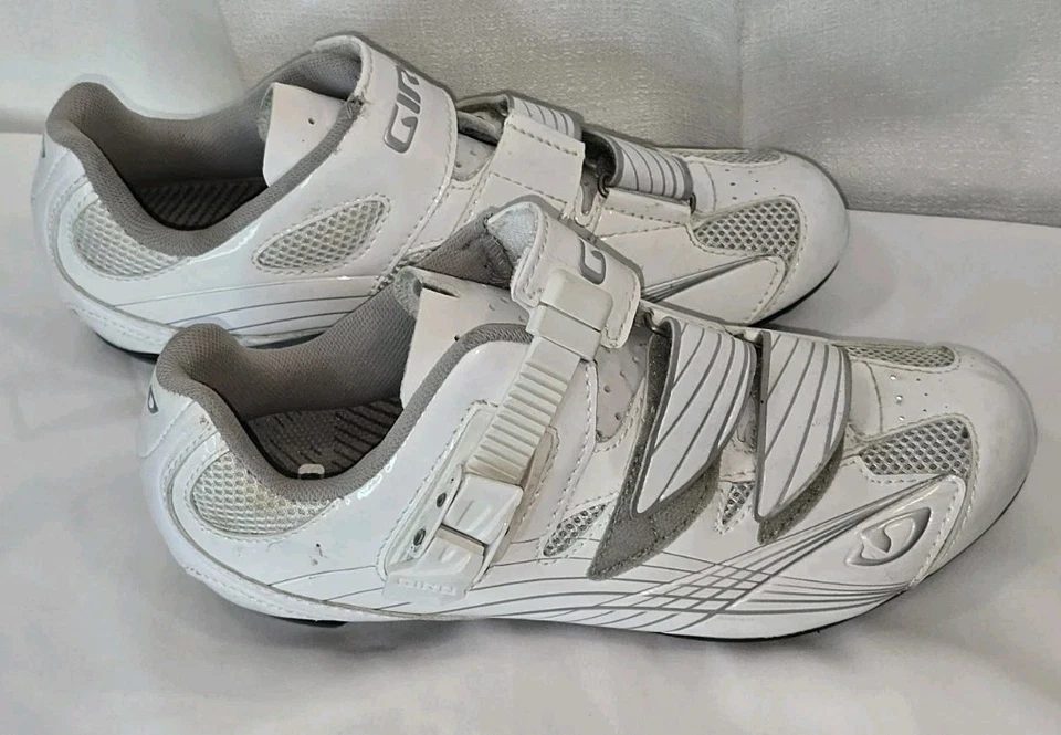 Giro Solara Womens White Road Cycling Shoes Size 39 Euro 7.5 Us - Image 2 of 4