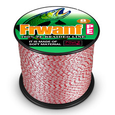 Frwanf 8 Strand Braided Fishing Line - Colorfast - Zero Stretch - High Strength