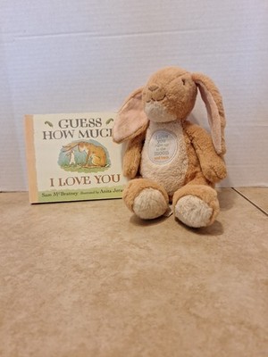 Guess How Much I Love You Sam McBratney Boars Book And Plush Rabbit Set 7''