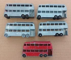 5x Matchbox by Lesney No.56 Vintage Diecast Trolleybuses Stripped For Repainting