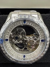New Invicta Objet D Art Men’s 43 MM Automatic Skeleton Silver Tone 69113