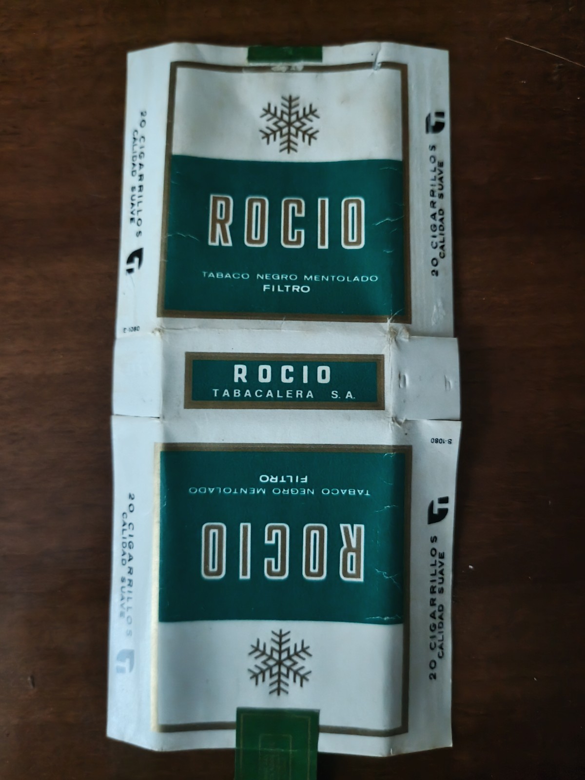 ROCIO - Confezione vuota di sigarette morbide
