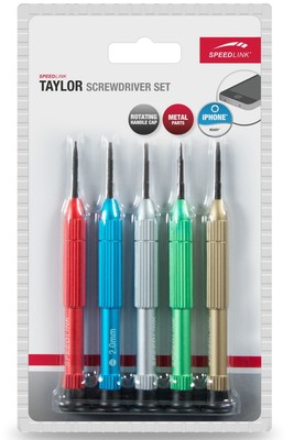 Speedlink Schraubenzieher-Set 5x Mini Schraubendreher Elektro Präzision Handy PC