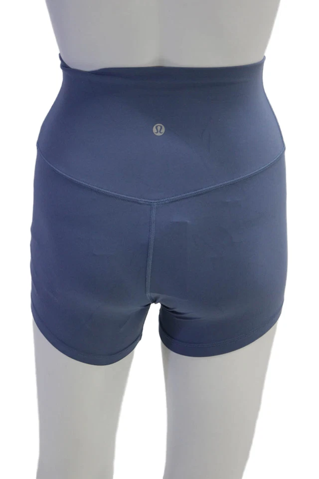 Pantalones cortos de motociclista Lululemon para mujer azules talla XS Foto 3 de 4